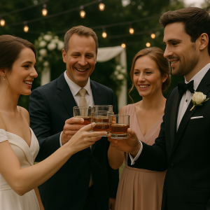 Wedding Toast with Whiskey