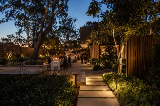 Australian Garden Wedding at Blue Hour