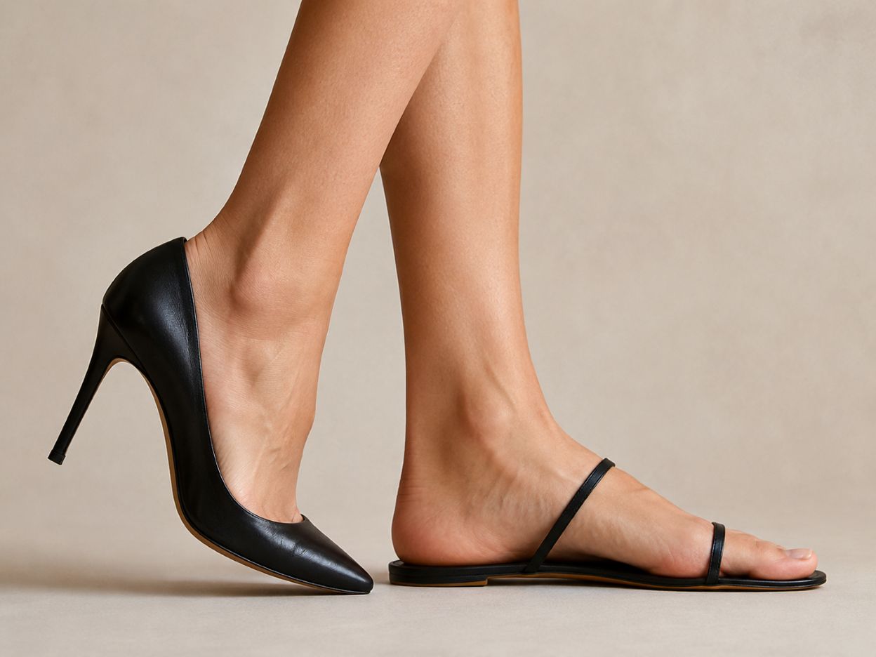 high heels flat soles